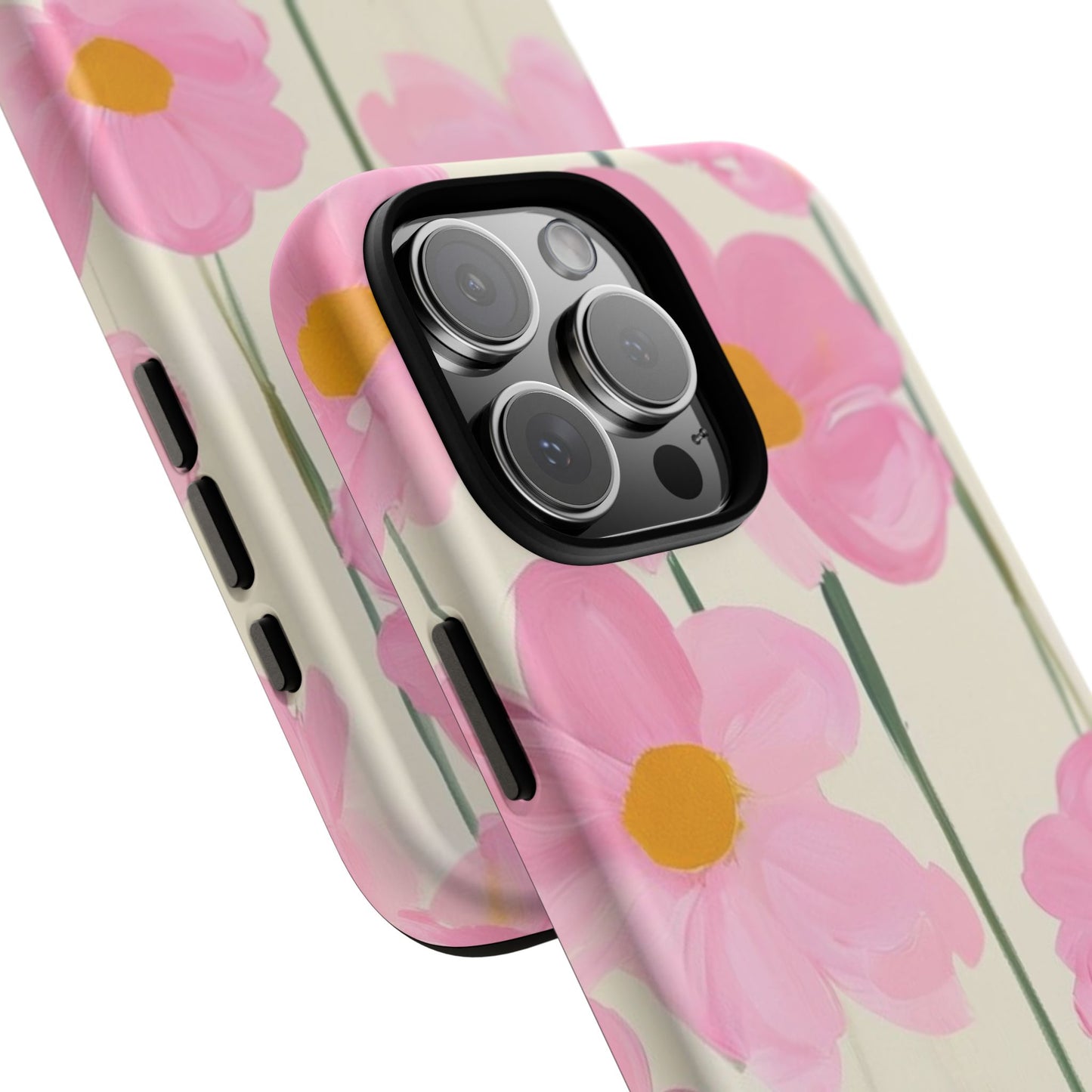 Floral Phone Case, Stylish Tough Case for iPhone, Protective Cover, Gifts for Her, Spring Vibes, Flower Design /
