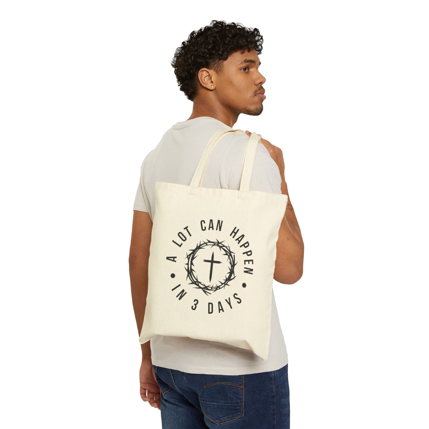 Easter Religious Cotton Canvas Tote Bag