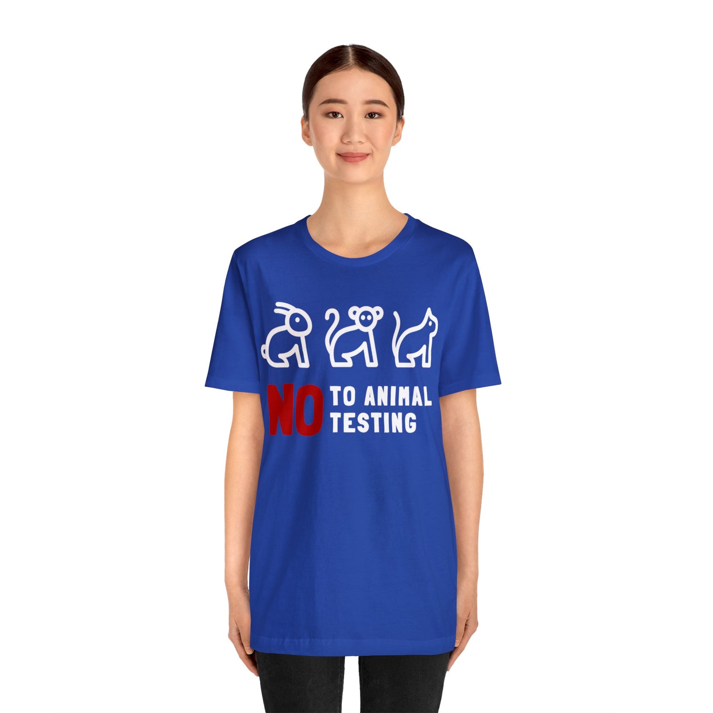 No Animal Testing Unisex Jersey Short Sleeve Tee