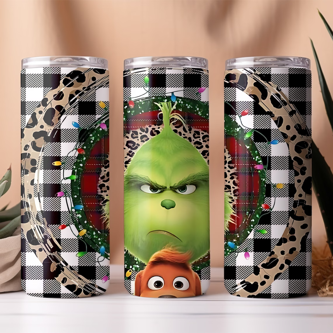 20oz Skinny Grinch Tumblers