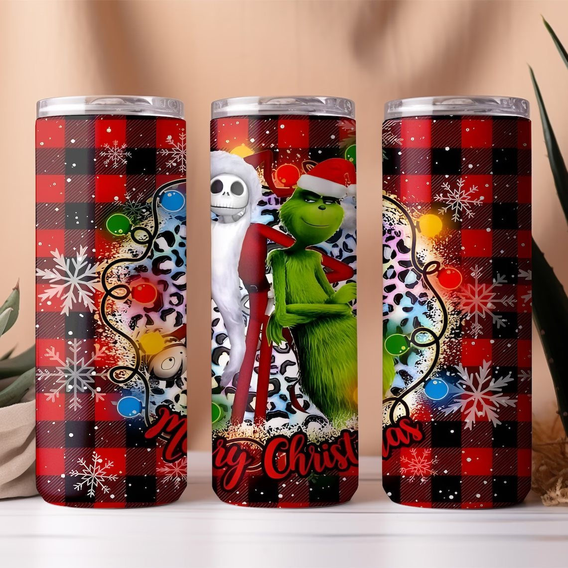 20oz Skinny Grinch Tumblers