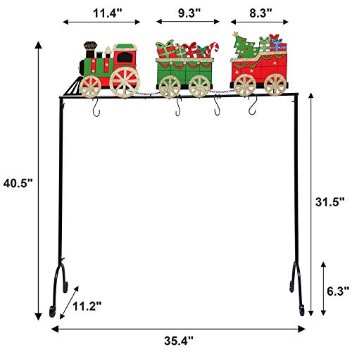 FORUP Christmas Stocking Holder Stand Hangers (Christmas Train)