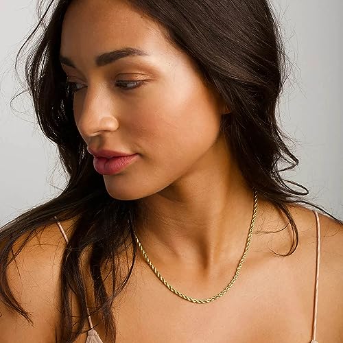 Yesteel Gold Chain Necklaces for Women - 14k Gold Plated Chain Necklace Simple Layered Necklaces Cuban Paperclip Rope Chain Gold Choker Necklaces Jewelry Gifts for Women Girls