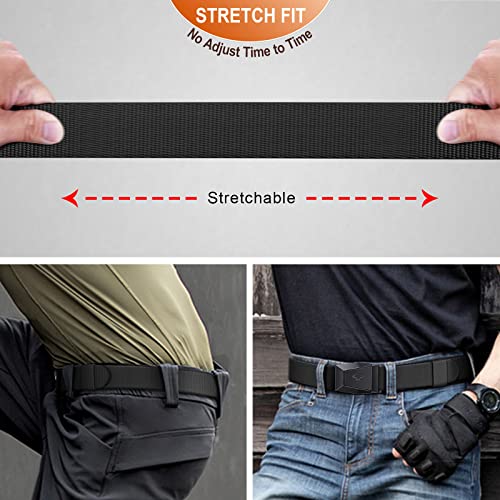 BULLIANT Tactical Belt for Men, Holster Hiking Rigger Nylon Web Work Belt 1.5" with Heavy Duty Quick Release Buckle