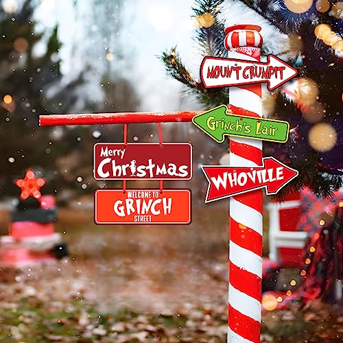 Grinchs Christmas Tree Decorations - 20Pcs Grinchs Christmas Tree Hanging Ornament Holiday Xmas Grinchs Ornaments Grinchs Christmas Decorations Decor Home Indoors