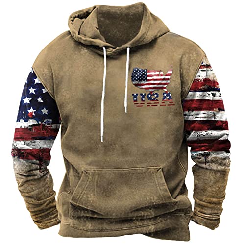 Mens Graphic Hoodies Fashion Long Sleeve Hooded Sweatshirts Pullover 2023 Trendy Bearskin Tactical Hoodies for Men