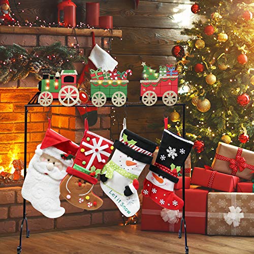 FORUP Christmas Stocking Holder Stand Hangers (Christmas Train)