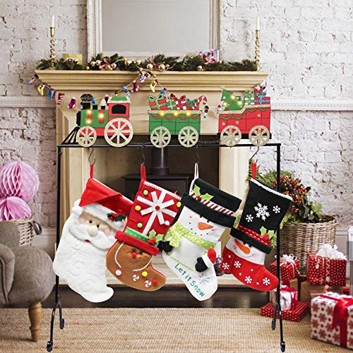 FORUP Christmas Stocking Holder Stand Hangers (Christmas Train)